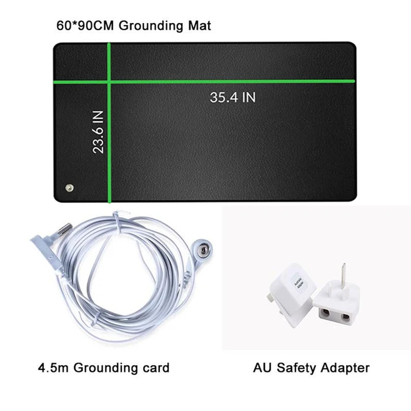 Grounding Mat for Improving Sleep Grounding Pad Health Cushion with Earthing Cable EMF Recovery Protection Release Electrostatic