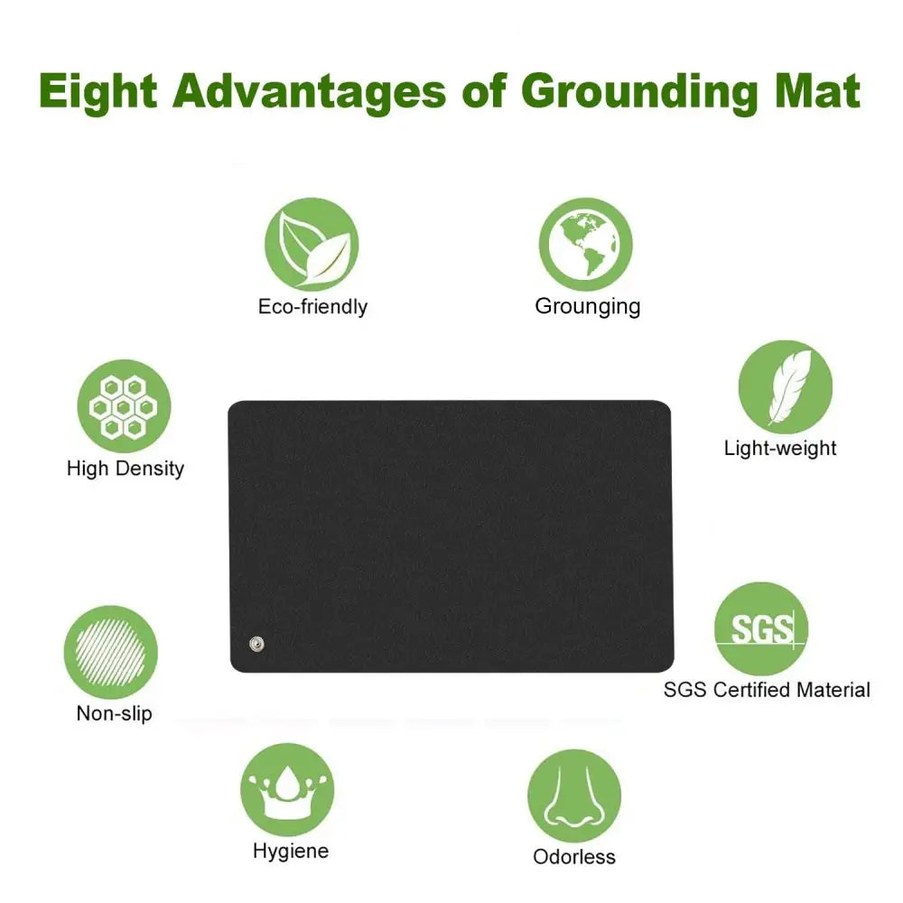 Grounding Mat for Improving Sleep Grounding Pad Health Cushion with Earthing Cable EMF Recovery Protection Release Electrostatic